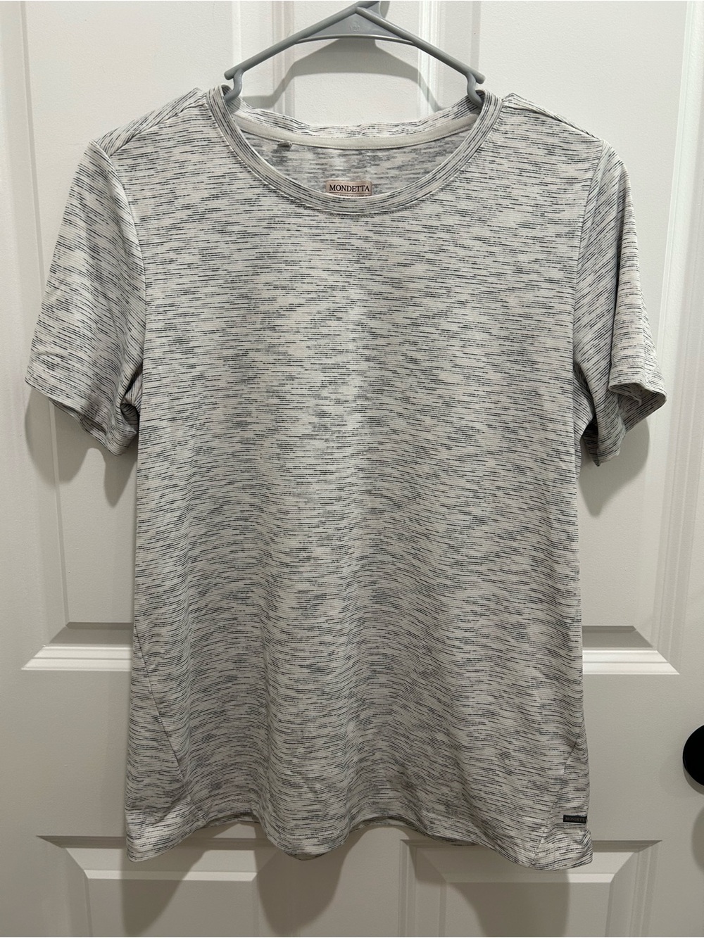 Mondetta Women's Light Heather Grey Short Sleeve Crew Tee
